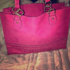 Hot pink tote